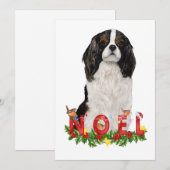 Waterverf Cavalier King Charles Noel Kerstmis (Voorkant / Achterkant)