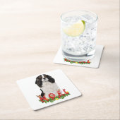 Waterverf Cavalier King Charles Noel Kerstmis Kartonnen Onderzetters (Insitu)