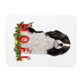 Waterverf Cavalier King Charles Noel Kerstmis Magneet (Horizontaal)