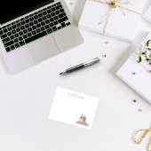 Waterverf Cavalier King Charles Spaniel Sledding Post-it® Notes