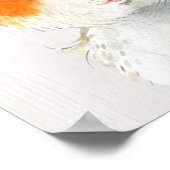 Waterverf cavia Varkens Baby Baby Animals Zenuwig  Poster (Hoek)