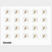 Waterverf Cedar Waxwing Stickers (Vel)