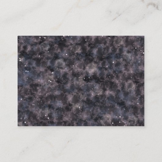 Waterverf Celestial Boy Baby shower Informatiekaartje (Achterkant)