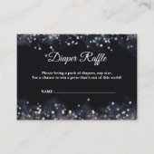 Waterverf Celestial Boy Baby shower Informatiekaartje (Voorkant)