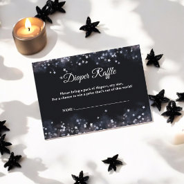 Waterverf Celestial Boy Baby shower Informatiekaartje