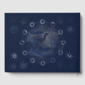 Waterverf Celestial Dark Blue Skies Gastenboek (Achterkant)