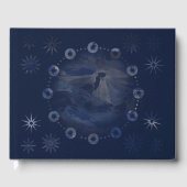 Waterverf Celestial Dark Blue Skies Gastenboek (Voorkant)