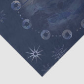 Waterverf Celestial Dark Blue Skies Tissuepapier (Detail)