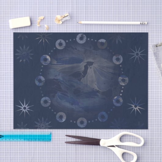 Waterverf Celestial Dark Blue Skies Tissuepapier (Craft)