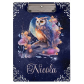  Waterverf Celestial Fantasy Owl Klembord (Voorkant)