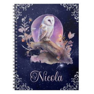  Waterverf Celestial Fantasy Owl Notitieboek