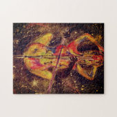 Waterverf - Cello Space Sonata - Lady en Cello - Legpuzzel (Horizontaal)