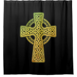 Waterverf Celtic Cross Douchegordijn