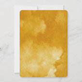 Waterverf Ceylon Geel. Elegante kerst Kaart (Achterkant)