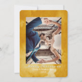 Waterverf Ceylon Geel. Elegante kerst Kaart (Voorkant)