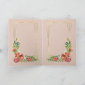 Waterverf Chag Sameach - Happy Holiday in het Hebr Kaart (Binnen)