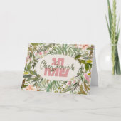 Waterverf Chag Sameach - Happy Holiday in het Hebr Kaart (Voorkant)