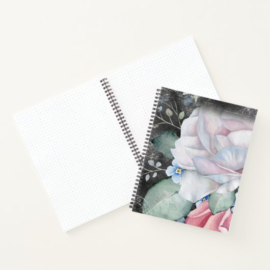Waterverf Chalkboard Rozen Bullet journal Notitieboek (Binnen)