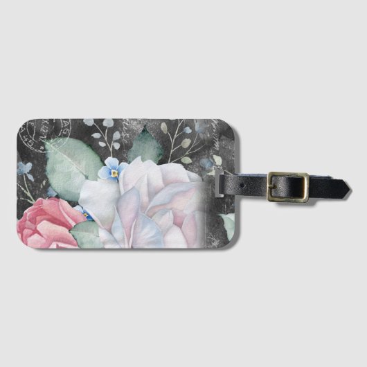 Waterverf ChalkboardRozen Bagagelabel (Voorkant (horizontaal))