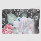 Waterverf ChalkboardRozen Golfhanddoek (Horizontaal)
