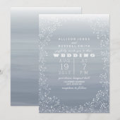 Waterverf Chambray + babyweddenschap Kaart (Voorkant / Achterkant)