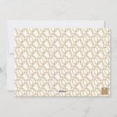 Waterverf Champagne Bar Winkelwagen Kerst Foto Feestdagenkaart (Achterkant)