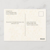 Waterverf Champagne Bruidsfeest Gast Aangesproken Briefkaart (Achterkant)