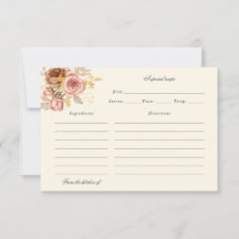 waterverf champagne rozen recept card