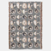 Waterverf champignon deken (Voorkant Verticaal)