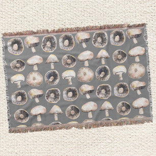 Waterverf champignon deken