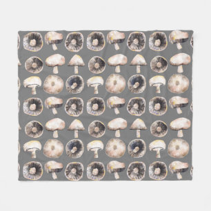 Waterverf champignon fleece deken