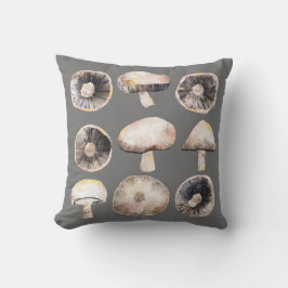 Waterverf champignon kussen