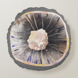 Waterverf champignon rond kussen