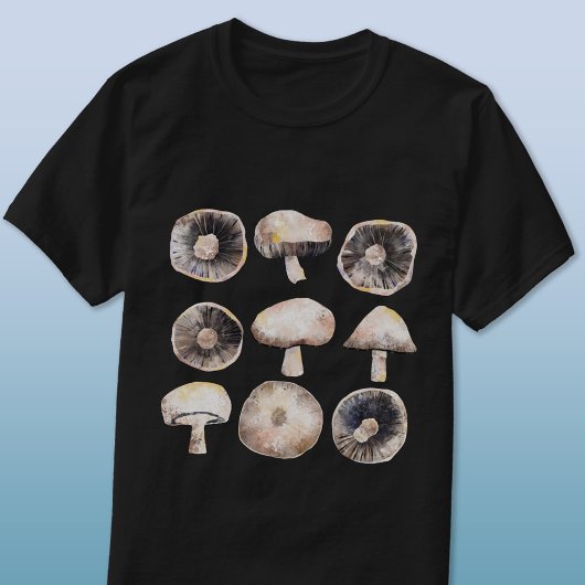Waterverf champignon t-shirt