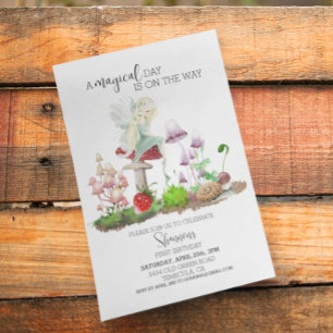 Waterverf champignon van Woodland Fairy