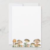 Waterverf champignons herfst baby shower kaart (Achterkant)