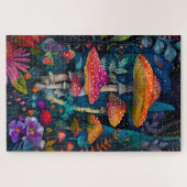 Waterverf champignons puzzel (Horizontaal)