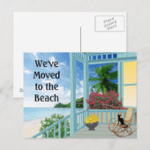 Waterverf Change of Address Briefkaart (Voorkant / Achterkant)