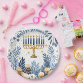 Waterverf Chanoeka feest Papieren Bordje (Feest)