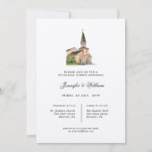 Waterverf Chapel repetitie diner Kaart (Voorkant)