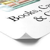 Waterverf Chapter baby shower Boeken Kaarten & Ges Poster (Hoek)