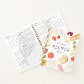 Waterverf Charcuterie - Gepersonaliseerd recept Notitieboek (Binnen)