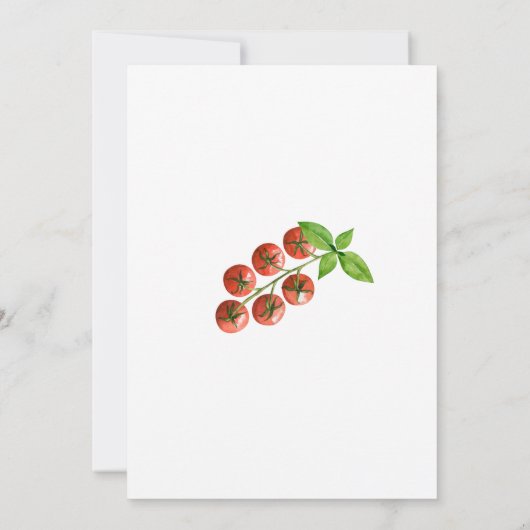 Waterverf Charcuterie van Italië verjaardag Kaart (Achterkant)