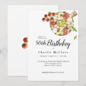 Waterverf Charcuterie van Italië verjaardag Kaart (Voorkant / Achterkant)