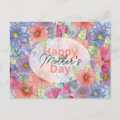 Waterverf Charmante Floral Botanische Moederdag Briefkaart (Voorkant)