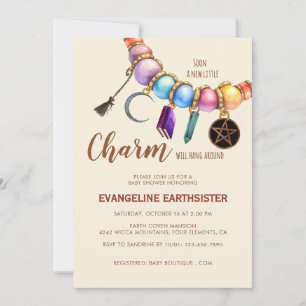 Waterverf Charme Armband Pagan Babyfeestje Kaart