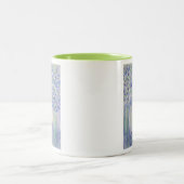 Waterverf Chartreuse Figs Tweekleurige Koffiemok (Center)