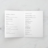 Waterverf Chartreuse Green Fern verlaat bruiloft Programma (Binnen)