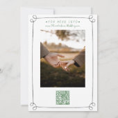 Waterverf Chateau Georgian Manor Venue Wedding Kaart (Achterkant)