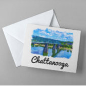 Waterverf Chattanooga Tennessee Briefkaart
